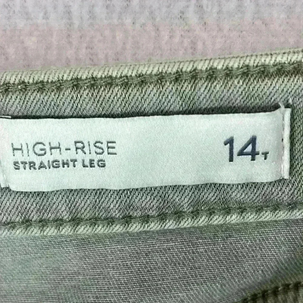 J. Jill Jeans Green Women’s Size 14 Tall High-Rise Straight-Leg Cuffed Jeans - Picture 5 of 9